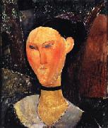 Amedeo Modigliani Woman with a Velvet Ribbon USA oil painting reproduction